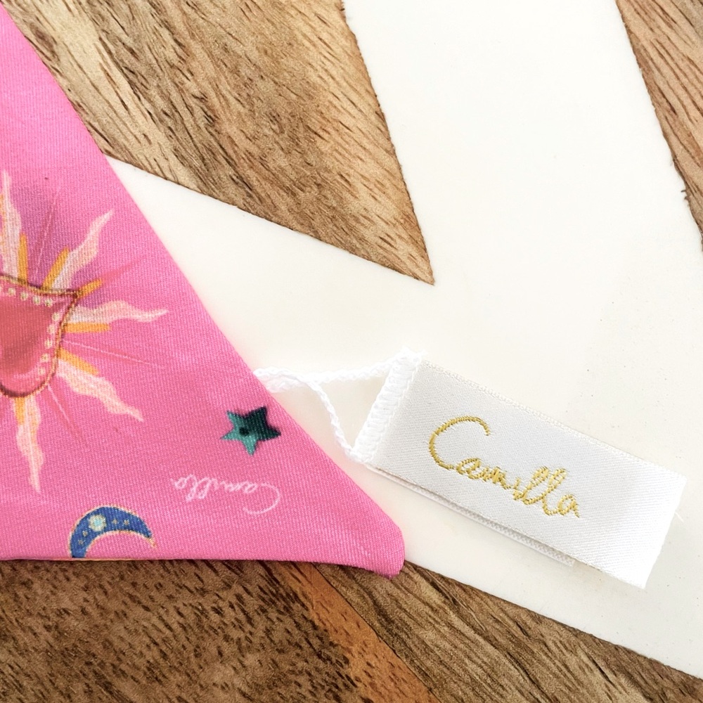 Camilla “Rainbow Roads” Neck Silk Scarf - Picture 5 of 6